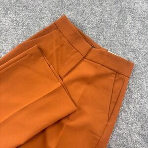Ann Taylor Factory Wide Leg Pants 00P Orange Rust High Rise Trouser NWT Women's